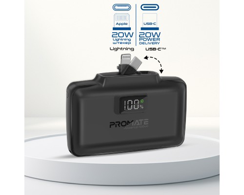 Батарея універсальна Promate 10000mAh PD/20W (powerup-10duo.black)