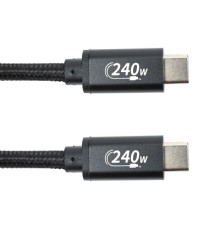 Дата кабель USB-C to USB-C 3.0m PD240W black San Guan (CA914128)