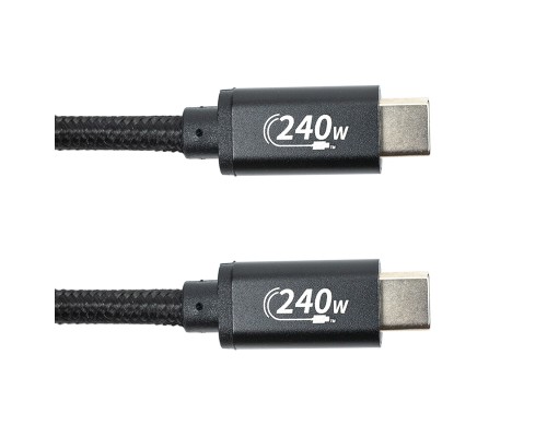 Дата кабель USB-C to USB-C 3.0m PD240W black San Guan (CA914128)
