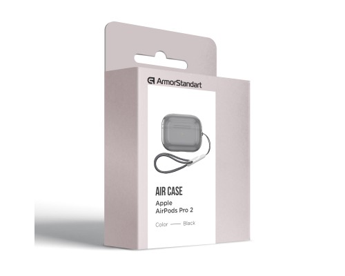 Чохол для навушників Armorstandart Air для Apple Airpods Pro 2 Black (ARM85334) (ARM85334)