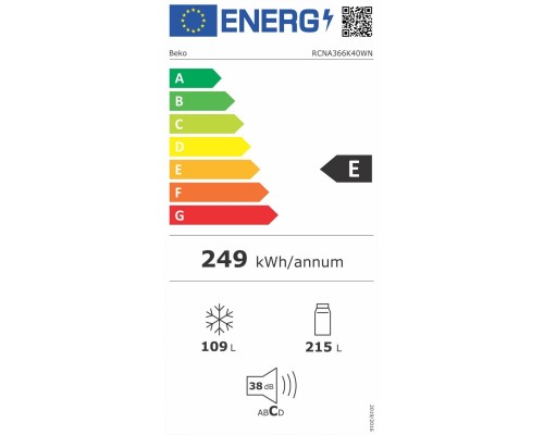 Холодильник Beko RCNA366K40WN