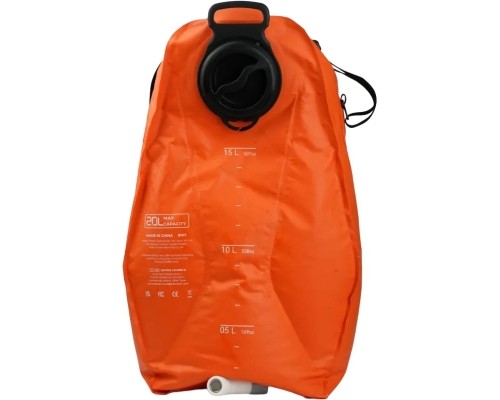 Душ портативний Flextail Tiny Shower Bag із ємністю та насосом 20 л помаранчевий (TSB-650)