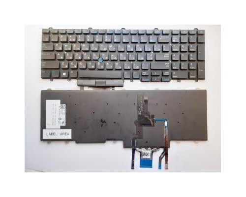 Клавіатура ноутбука Dell Latitude E5550 черная,трек,подсв (A46080)