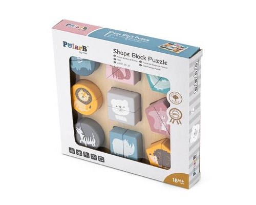 Розвиваюча іграшка Viga Toys PolarB Форми і дикі тварини (44012)