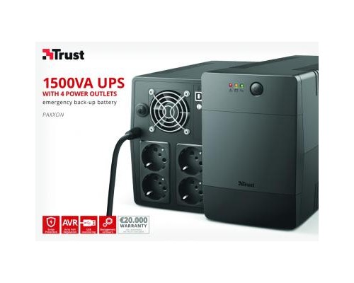 Пристрій безперебійного живлення Trust Paxxon 1500VA (23505_TRUST)