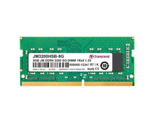 Модуль пам'яті для ноутбука SoDIMM DDR4 8GB 3200 MHz Transcend (JM3200HSB-8G)