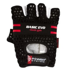 Рукавички для фітнесу Power System Basic EVO PS-2100 XS Black Red Line (PS_2100E_XS_Black/Red)