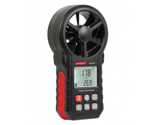 Анемометр Wintact крильчастий USB, Bluetooth 0,3-30м/с, -10-45°C (WT87B) 
