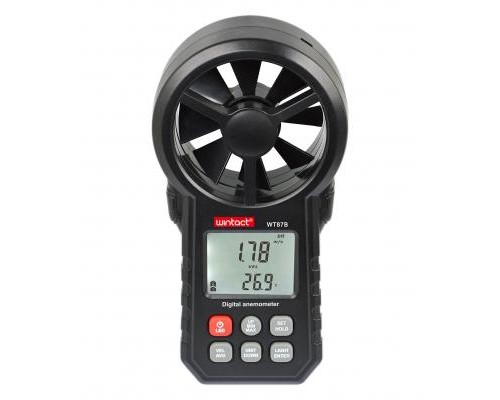 Анемометр Wintact крильчастий USB, Bluetooth 0,3-30м/с, -10-45°C (WT87B) 