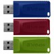 USB флеш накопичувач Verbatim 3x16GB Slider Red/Blue/Green USB 2.0 (49326) 