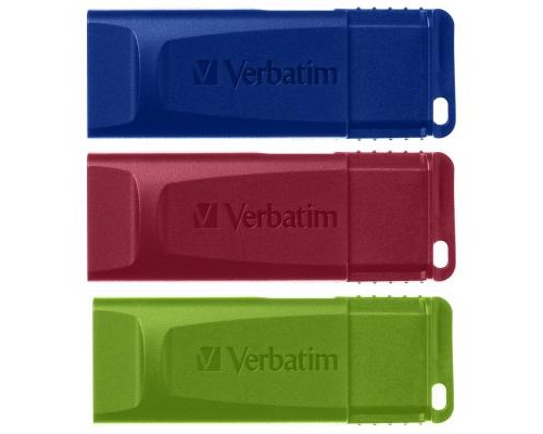 USB флеш накопичувач Verbatim 3x16GB Slider Red/Blue/Green USB 2.0 (49326) 
