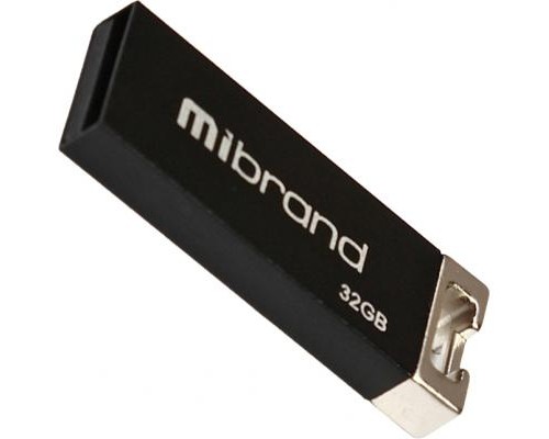 USB флеш накопичувач Mibrand 32GB Сhameleon Black USB 2.0 (MI2.0/CH32U6B) 