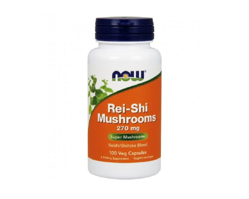 Трави Now Foods Гриби Рейша, Rei-Shi Mushrooms, 270 Мг, 100 капсул (NOW-04733)