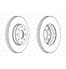 Гальмівний диск FERODO DDF1603
