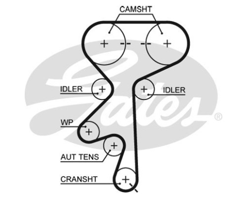 Ремінь ГРМ Gates 5369XS