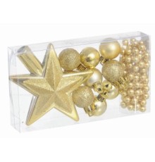 Ялинкова іграшка Jumi mix 10 шт пластик, золотий (5900410728851)