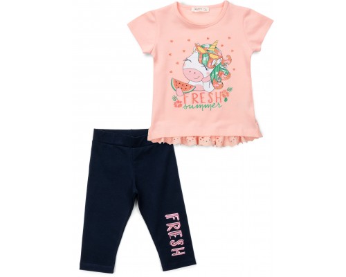 Набір дитячого одягу Breeze з єдинорогом (13741-104G-peach)