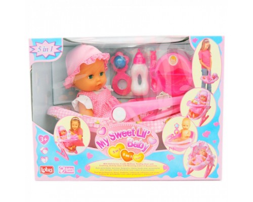 Пупс Lotus м'який 38 см із гойдалкою (6534082)