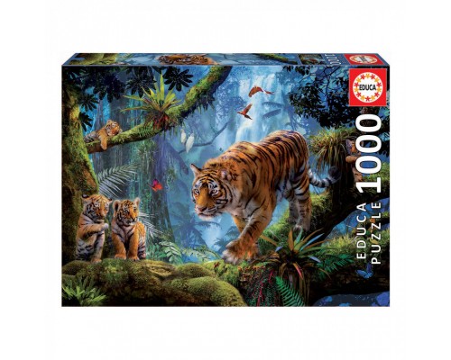 Пазл Educa Тигри на дереві, 1000 елементів (6425202)