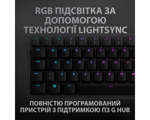 Клавіатура Logitech G512 Carbon Lightsync RGB Mechanical USB Black (920-009351)