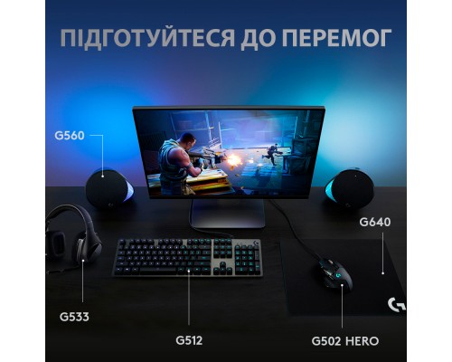 Клавіатура Logitech G512 Carbon Lightsync RGB Mechanical USB Black (920-009351)