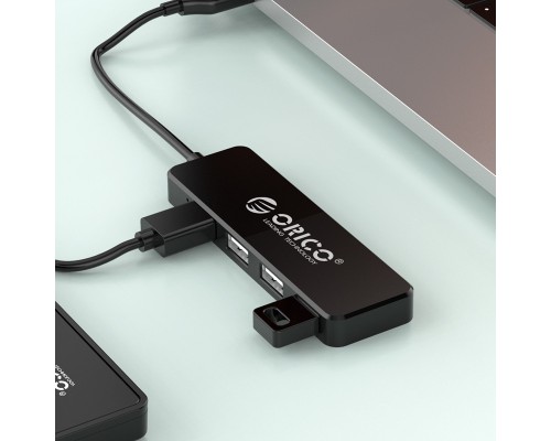 Концентратор Orico USB 2.0 4 port (FL01-BK-BP) (CA913237)