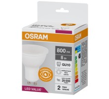 Лампочка Osram LED GU10 8W 800Lm 4000K 230V PAR16 (4058075689930)