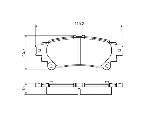 Гальмівні колодки Bosch 0 986 495 174