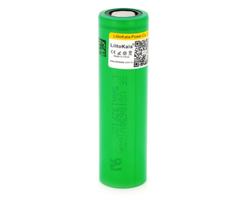 Акумулятор 18650 2600mAh (2450-2650mah), 3.7V (2.75-4.2V), green, PVC BOX Liitokala (Lii-VTC5) 