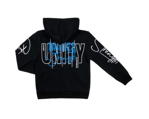 Кофта дитяча Breeze на флісі на блискавці (18007-134B-blue)