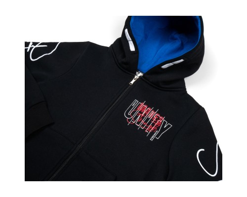 Кофта дитяча Breeze на флісі на блискавці (18007-134B-blue)