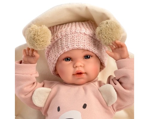 Лялька Llorens Recien Nacida Llorona Osito Rosa, 36 см (63644)