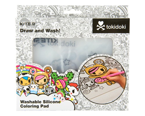 Підкладка настільна Kite силіконова розмальовка tokidoki, 30х40см (TK22-424)