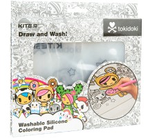 Підкладка настільна Kite силіконова розмальовка tokidoki, 30х40см (TK22-424)