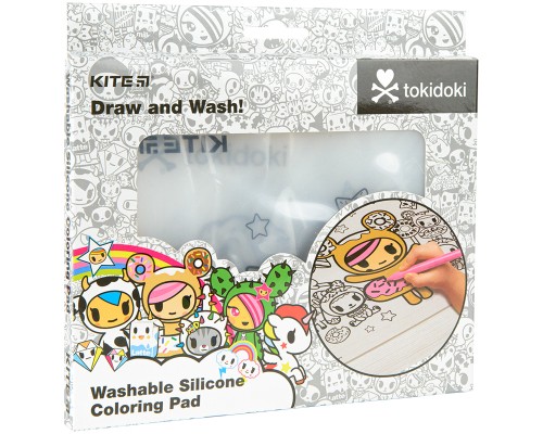 Підкладка настільна Kite силіконова розмальовка tokidoki, 30х40см (TK22-424)