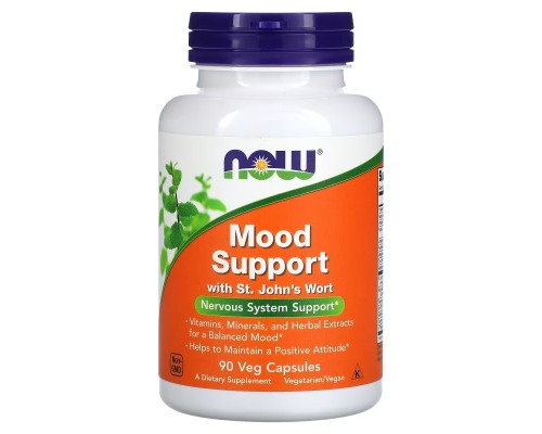 Вітамінно-мінеральний комплекс Now Foods Підтримка настрою зі звіробою, Mood Support with St. John's Wort, (NOW-03351)
