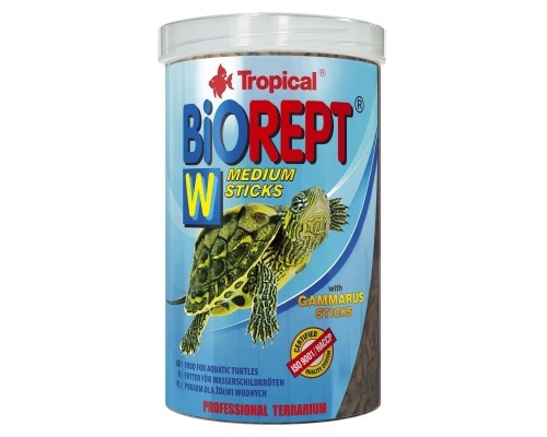 Корм для черепах Tropical Biorept W для земноводних і водних черепах 1000 мл/300 г (5900469113660)