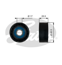 Ролик натягувача ременя Gates T36754