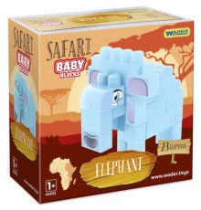 Конструктор Wader Baby Blocks Сафарі - слон (41502)