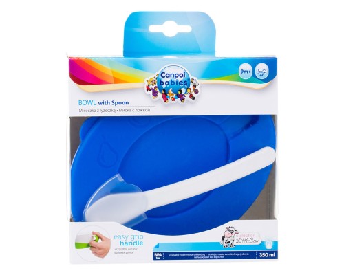 Тарілка дитяча Canpol babies 350 мл Синя (31/406_blu)