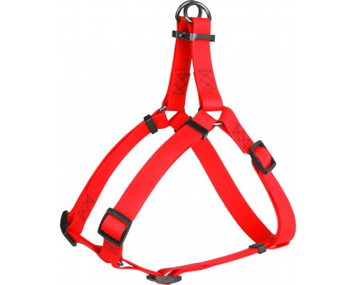 Шлея для собак WAUDOG Waterproof з QR-паспортом XS Ш 15 мм Д 30-39 см червона (27633)