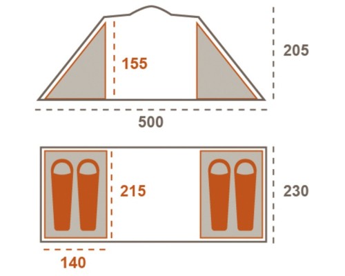 Намет Grand Canyon Atlanta 4 Mojave Desert (330031)