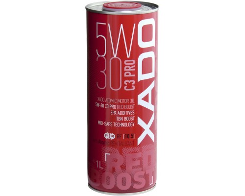 Моторна олива Xado 5W-30 C3 Pro  Red Boost     ( ж/б 1 л ) (XA 26168)