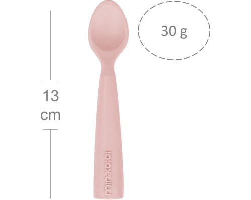 Набір дитячого посуду MinikOiOi Scooper - Pinky Pink ложка силіконова (101140002)