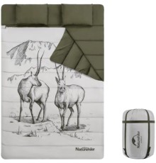 Спальний мішок Naturehike двомісний із подушками NH21MSD06 Green (6927595795330)