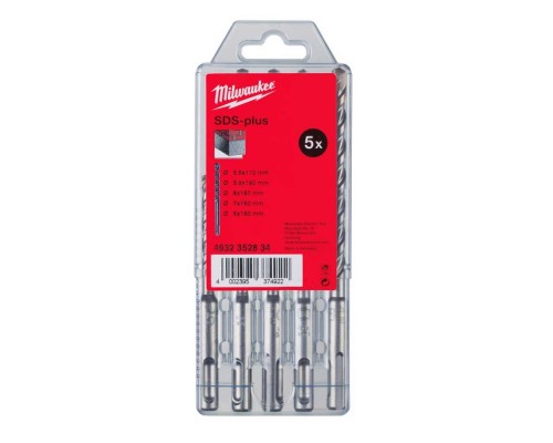 Набір бурів Milwaukee SDS-PLUS M2 5шт (4932352834)