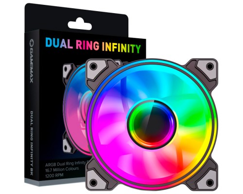 Кулер до корпусу Gamemax Dual Ring Infinity BK