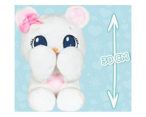 М'яка іграшка Peekapets Білий ведмедик (907874)