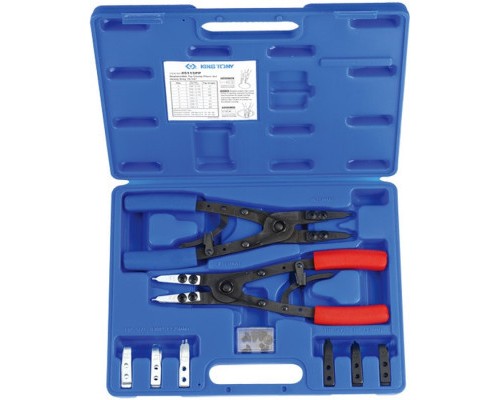 Автомобільний зйомник KING TONY стопорних кілець зі змінними насадками 250 мм (45115PP)