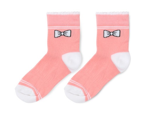 Шкарпетки дитячі BNM з бантиком (M0C0101-1271-7G-pink)